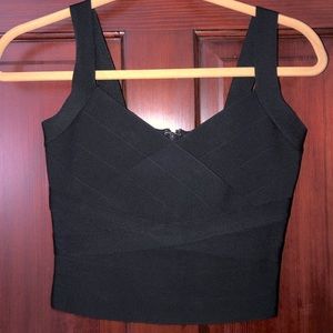 Guess Two Piece Skirt and Crop Top Set in Black- Small, Never Worn!